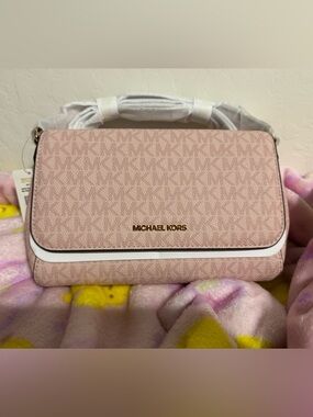 Michael Kors Blush Pink Signature Crossbody Bag